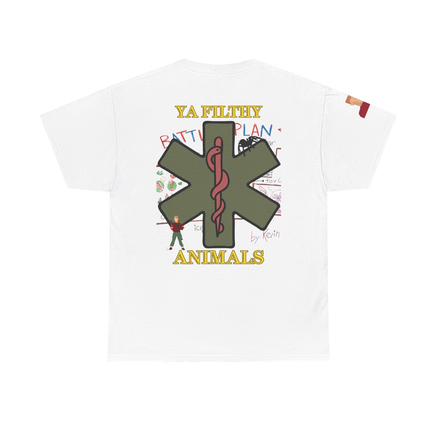 Home alone hospital edition Christmas Unisex Heavy Cotton Tee