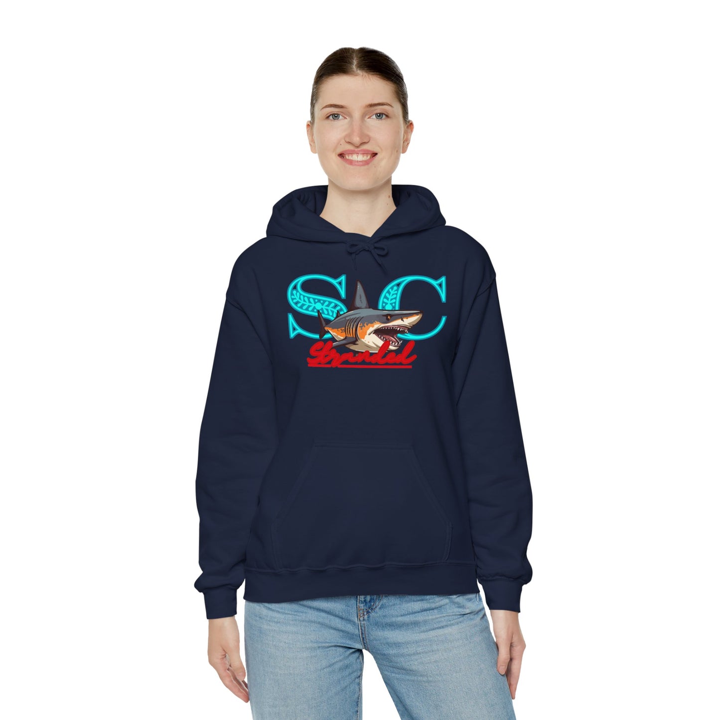 Hooded sweat shirt (stone cradle) stranded line