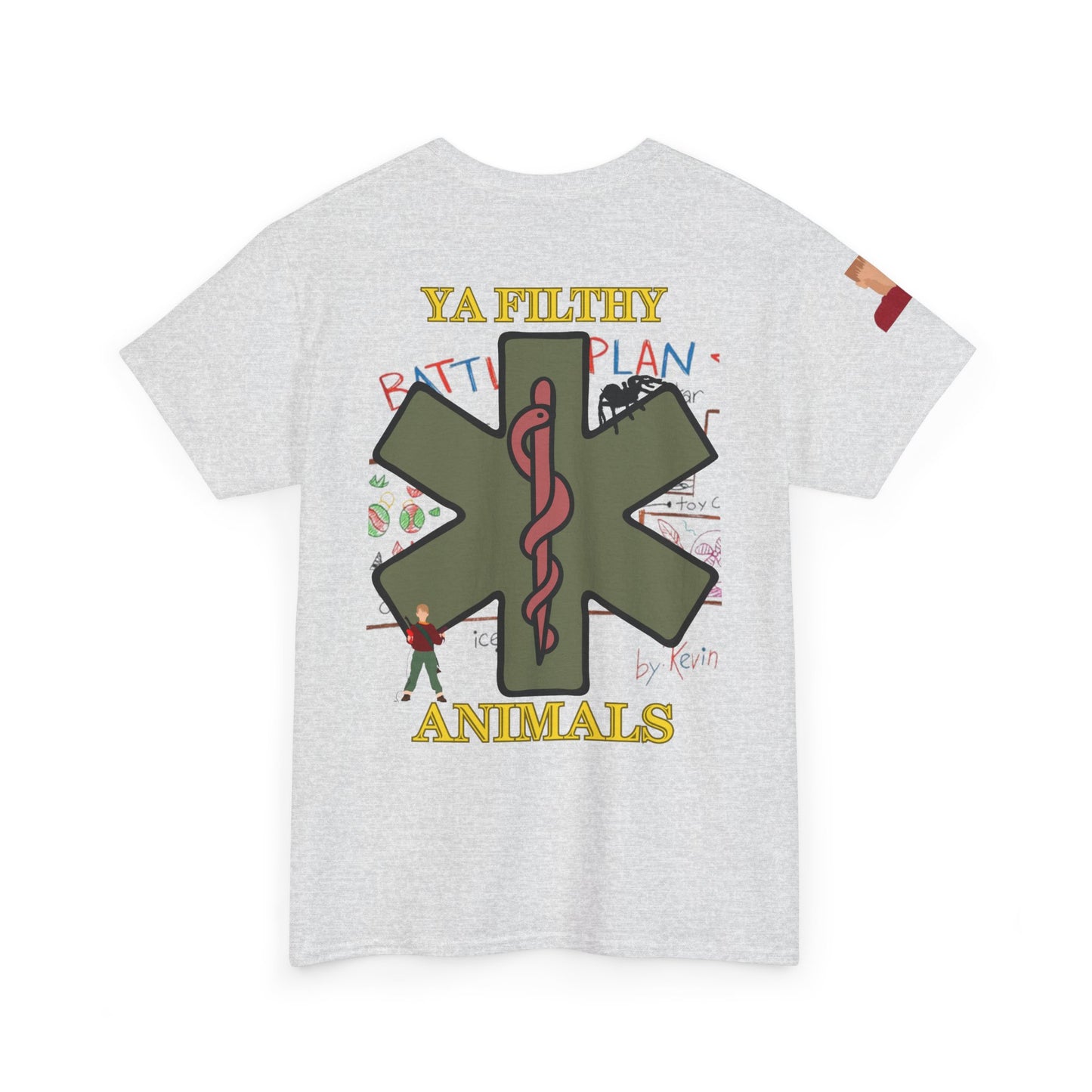 Home alone hospital edition Christmas Unisex Heavy Cotton Tee