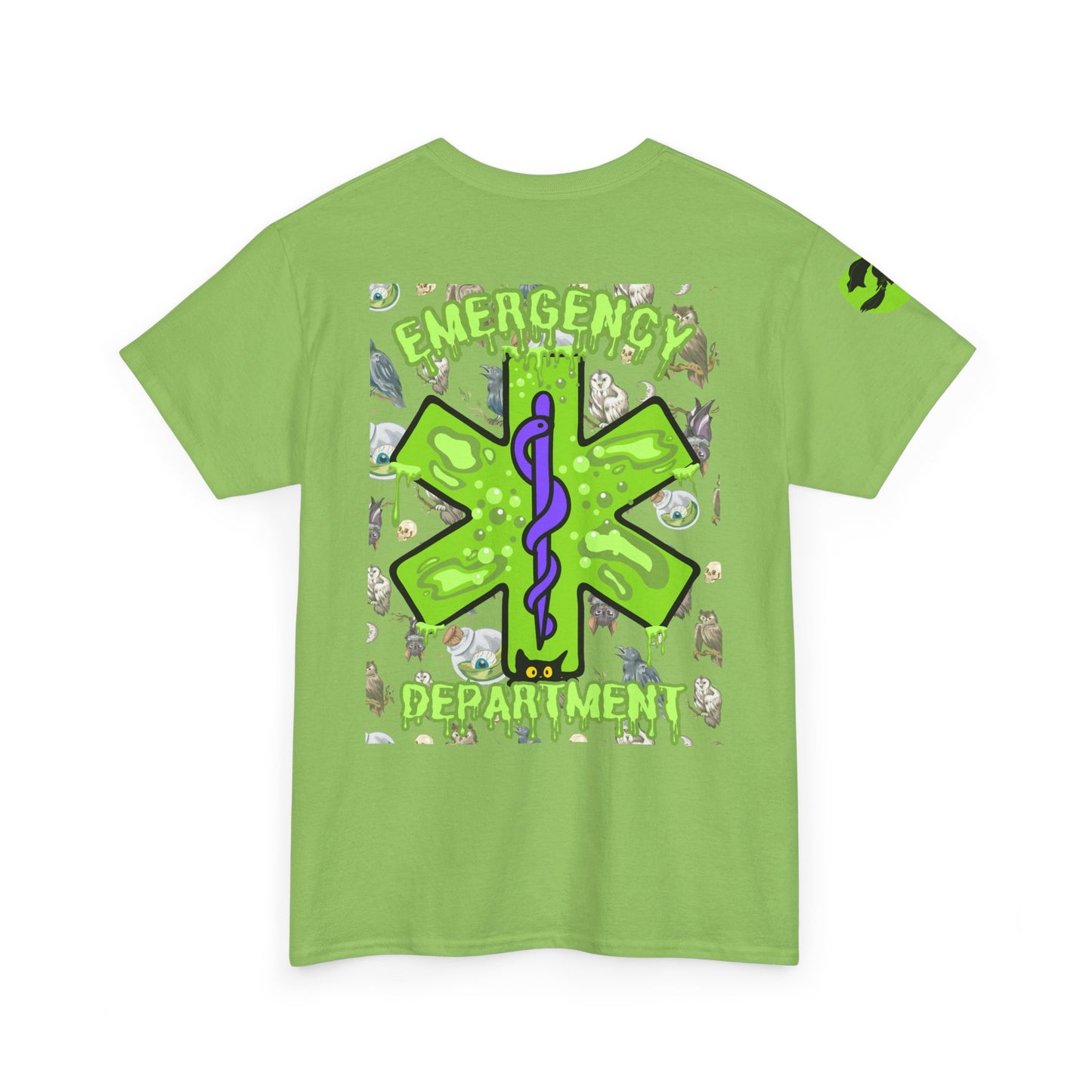 Witches Boiling Cauldron Halloween themed emergency department Unisex Heavy Cotton Tee
