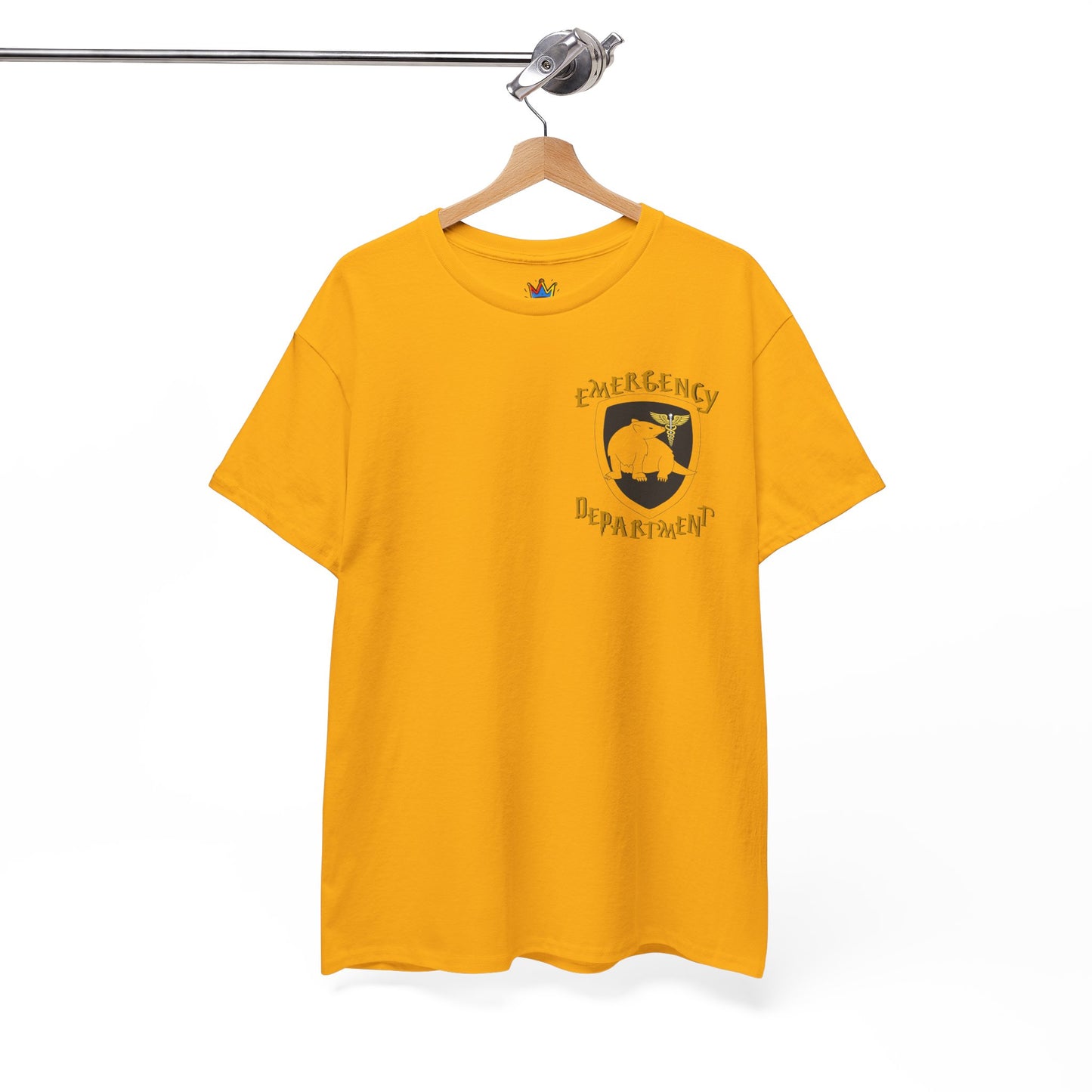 Huffle Healer – Emergency Department Crew Tee potter loving healthcare emergency department Unisex Heavy Cotton Tee