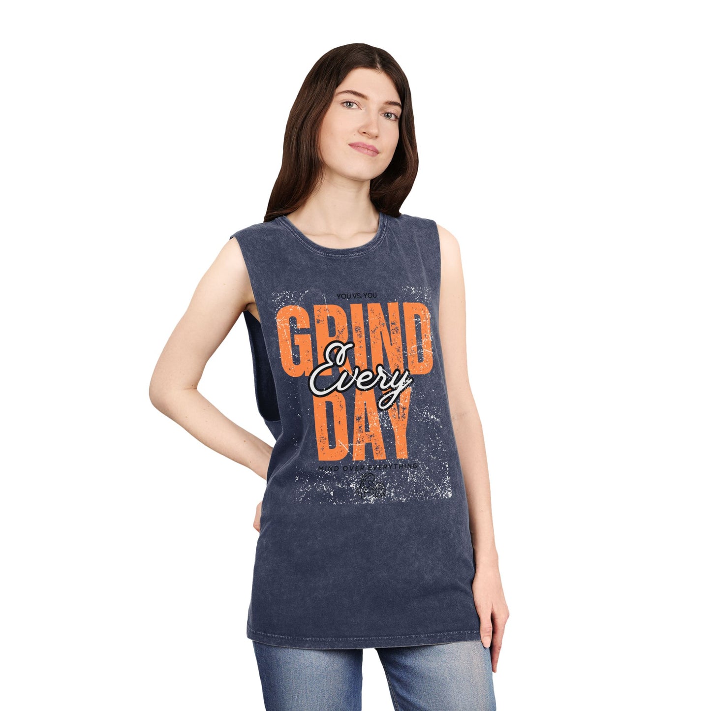 Grind everyday workout Unisex Stonewash Tank Top