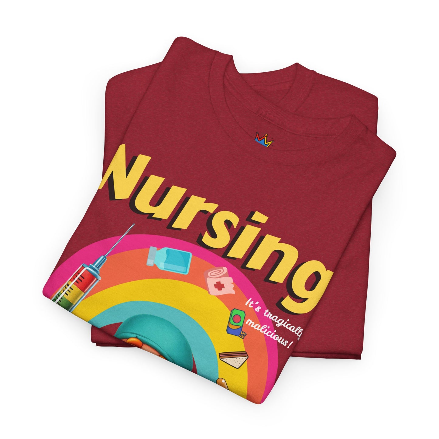 Nursing, it’s tragically malicious breakfast cereal tee Unisex Heavy Cotton Tee