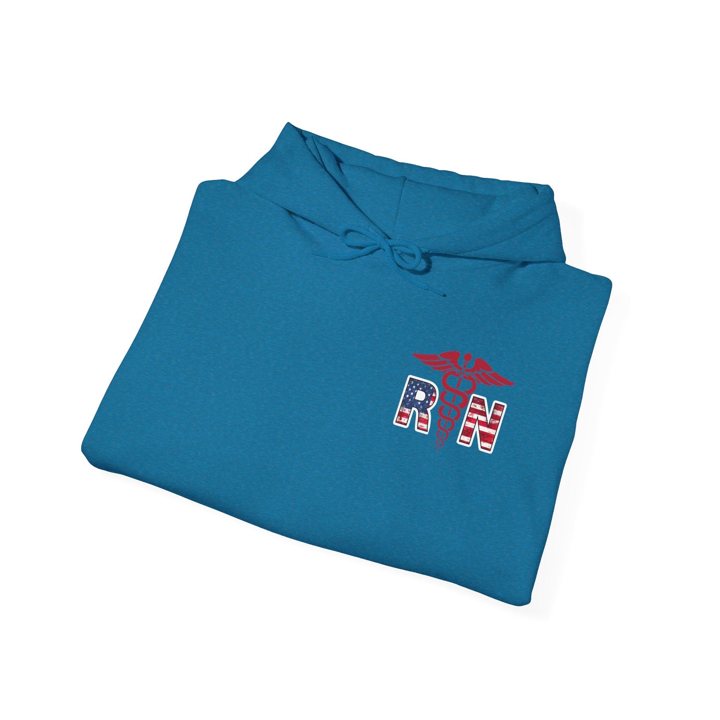 Patriotic RN Hoodie Independence Day gift for nurse Unisex Heavy Blend™ Hooded Sweatshirt