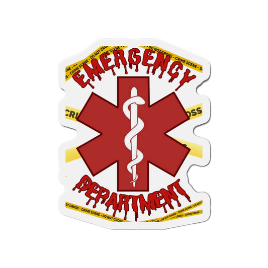 Emergency Department Star of Life spooky crime scene Die-Cut Magnets
