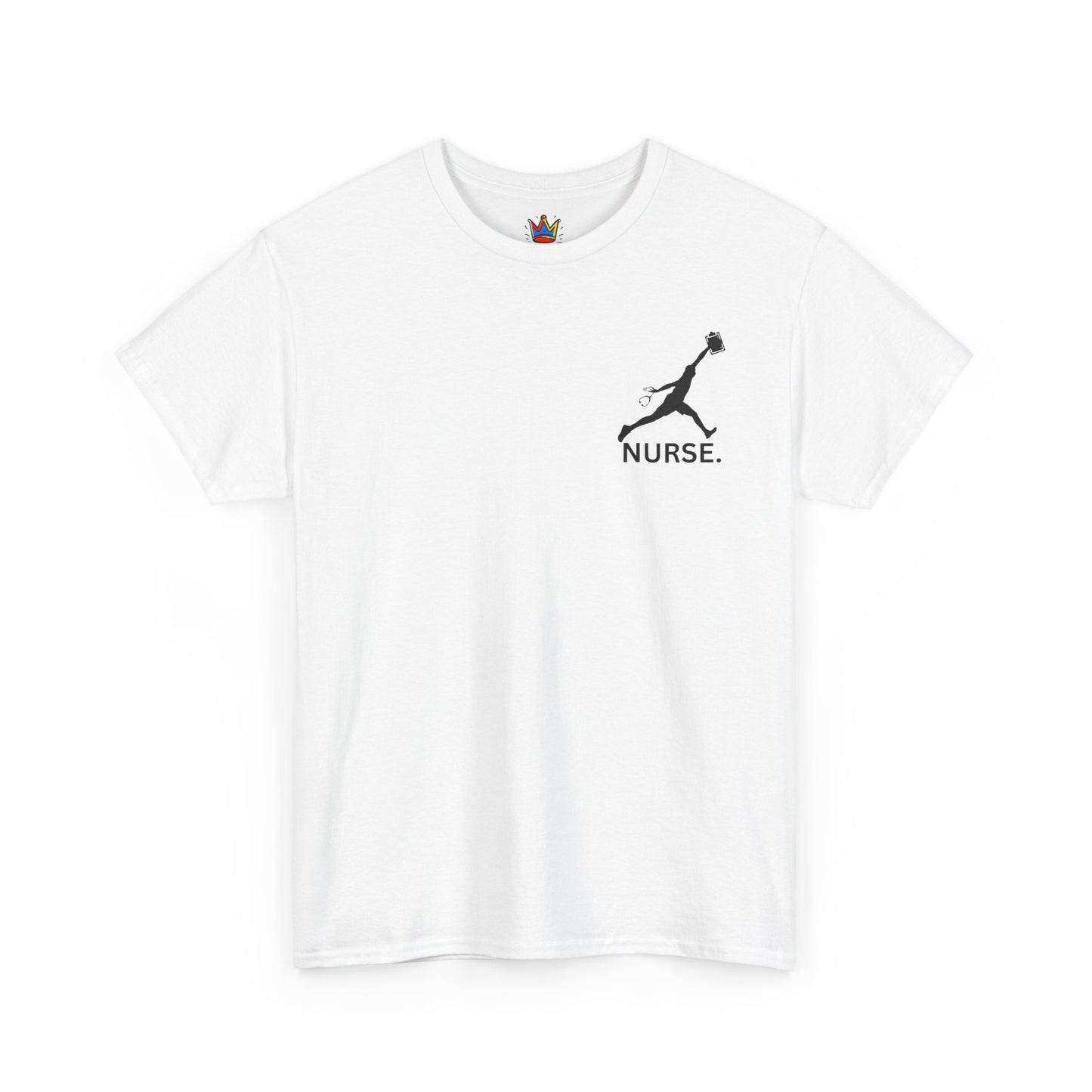 Jumpman Nurse T Shirt Bold Multicolor Athletic Nurse Shirt, Unisex Heavy Cotton Tee, Nursing Graduation Gift, RN Medical Staff Shirt