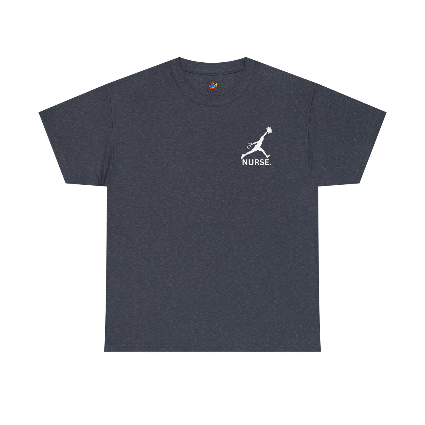 Jumpman Nurse T-Shirt Bold Multicolor Athletic Nurse Shirt, Unisex Heavy Cotton Tee, Nursing Graduation Gift, RN Nursing Staff Shirt