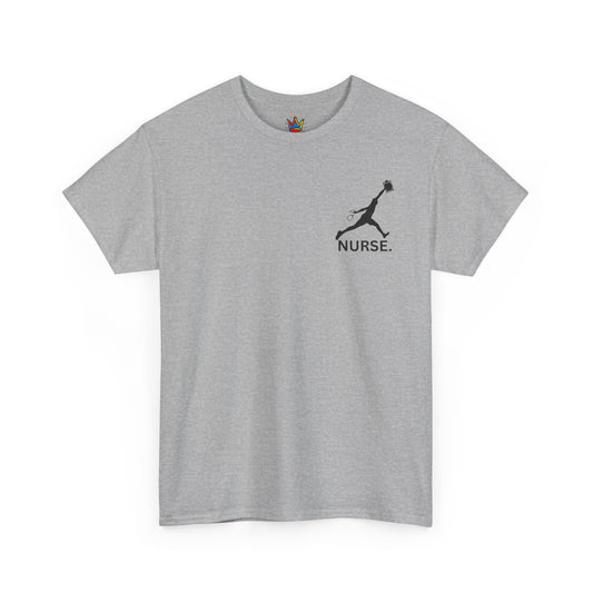 Jumpman Nurse T Shirt Bold Multicolor Athletic Nurse Shirt, Unisex Heavy Cotton Tee, Nursing Graduation Gift, RN Medical Staff Shirt