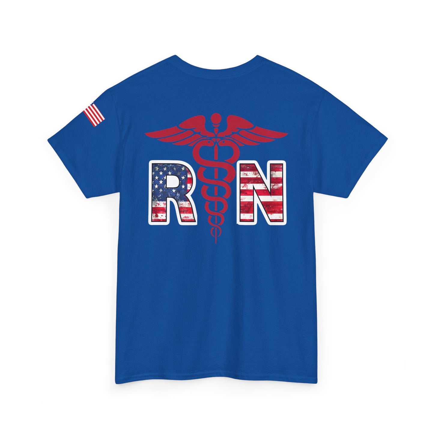 Patriotic nursing gift t shirt Unisex Heavy Cotton Tee