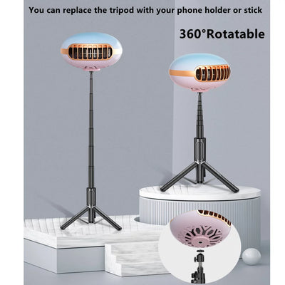 Portable Fan,Small USB Fan,Clip Flexible Tripod Indoor,Portable Personal Fan 360 Adjustable