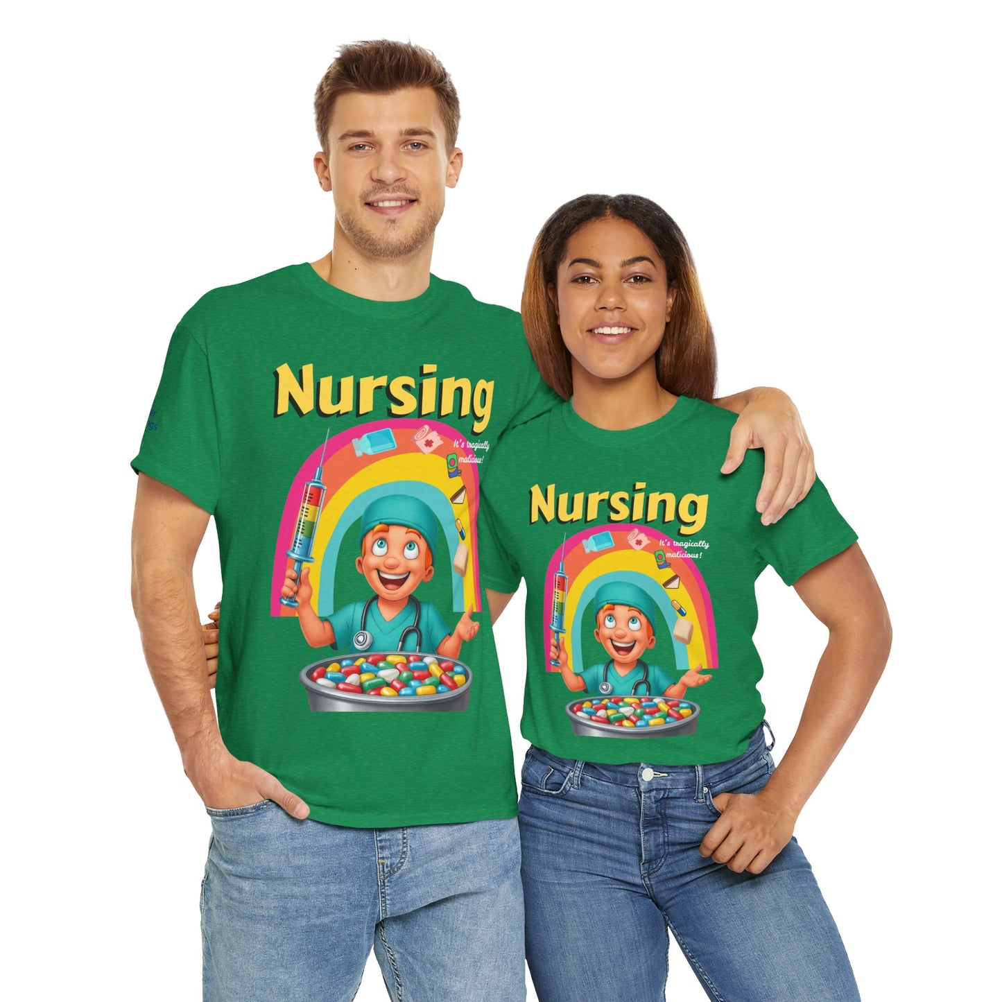 Nursing, it’s tragically malicious breakfast cereal tee Unisex Heavy Cotton Tee