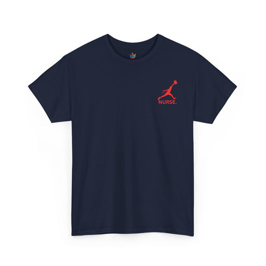 Nursing jumpman t shirt gift nurses week sporty nurse gift Unisex Heavy Cotton Tee