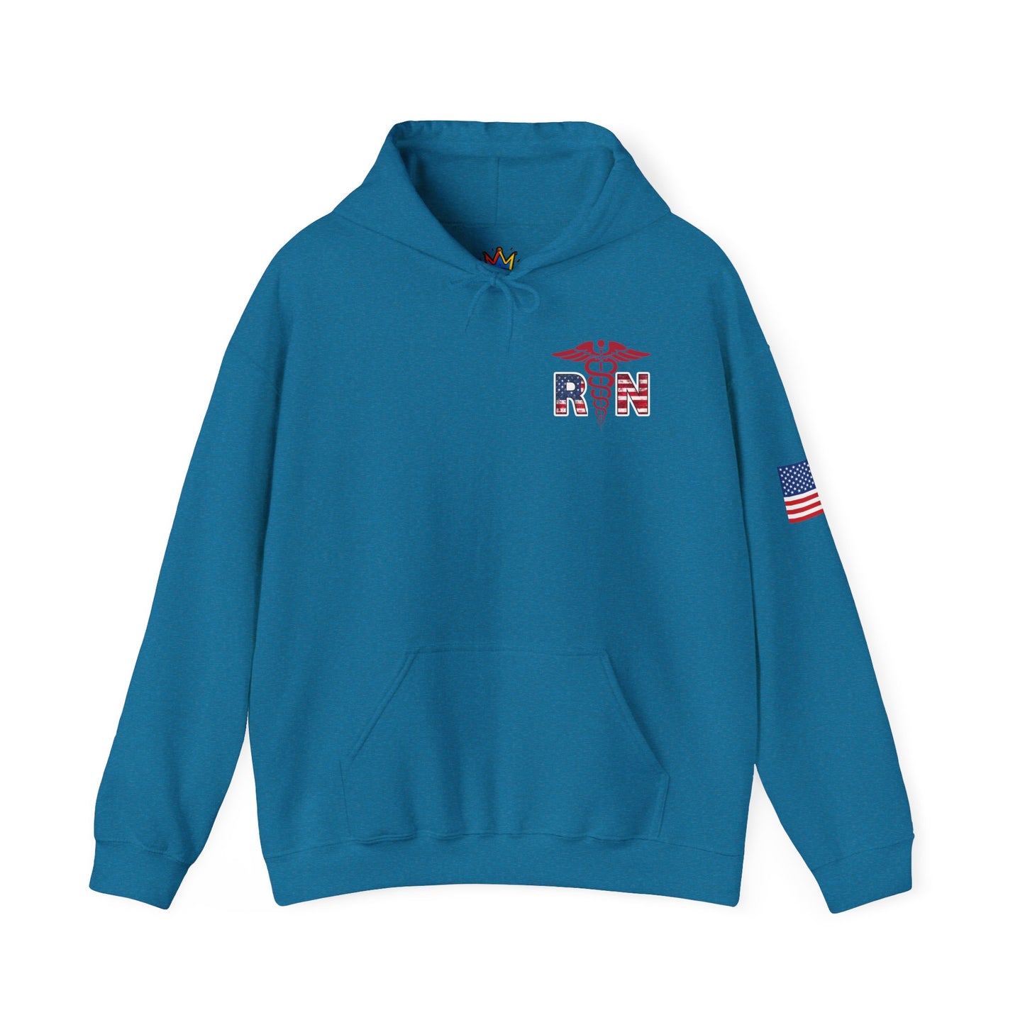 Patriotic RN Hoodie Independence Day gift for nurse Unisex Heavy Blend™ Hooded Sweatshirt