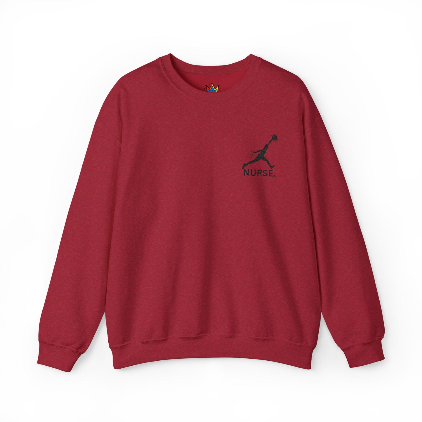 Jumpman nurse week gift embroidered Unisex Heavy Blend™ Crewneck Sweatshirt