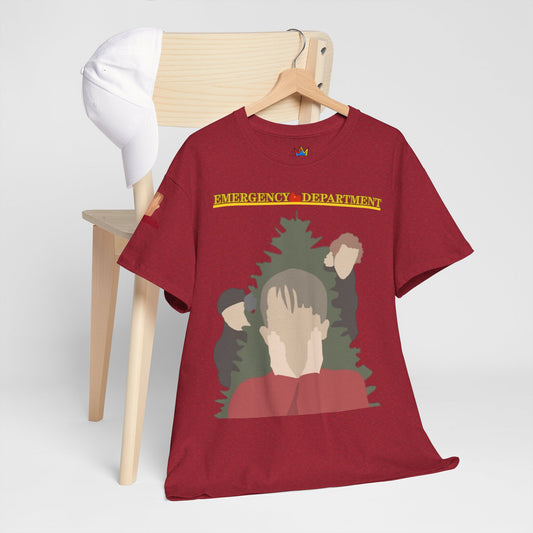 Home Alone in the ED Christmas themed Unisex Heavy Cotton Tee