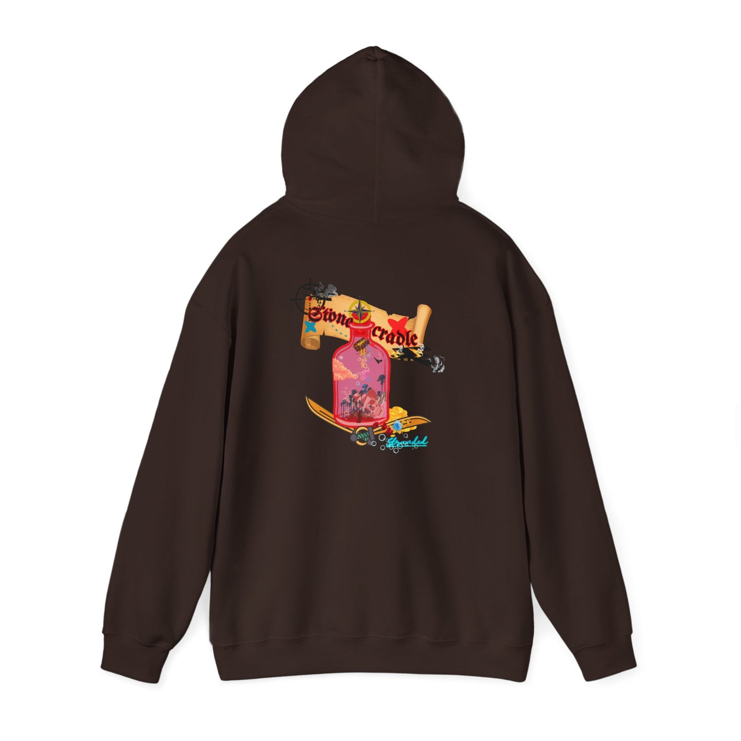 Hooded sweat shirt (stone cradle) stranded line