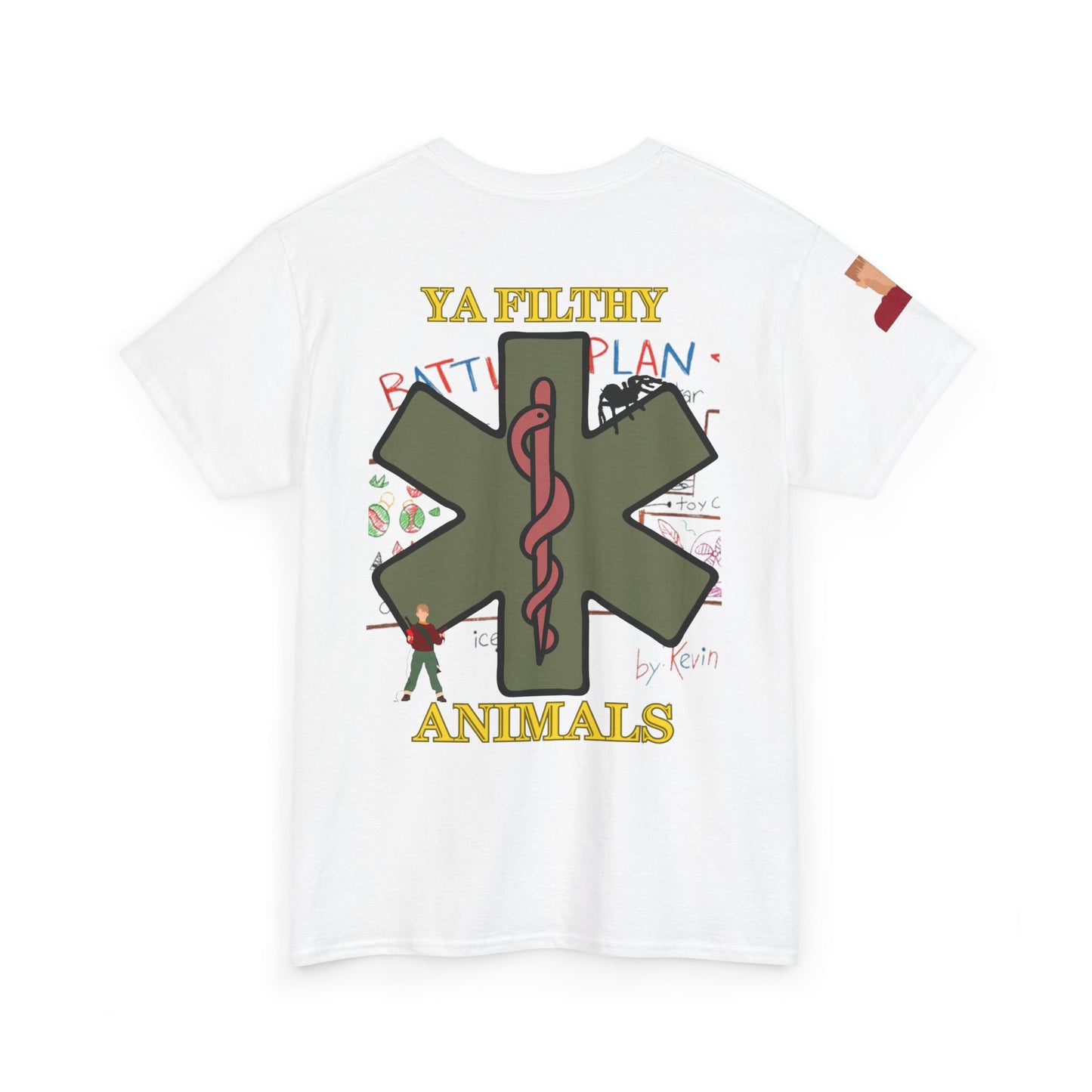 Home alone hospital edition Christmas Unisex Heavy Cotton Tee