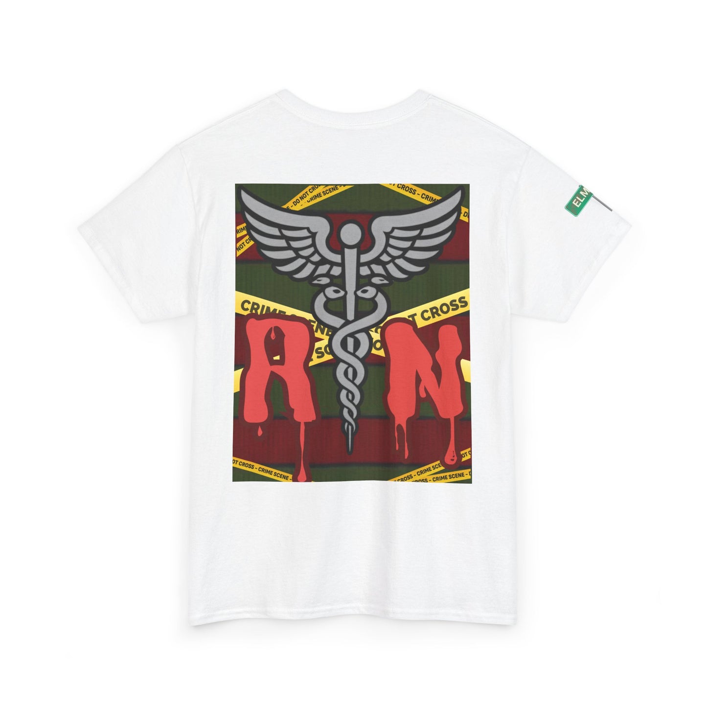 Nightmare on Elm Street RN T Shirt Freddy Krueger Inspired Halloween Shirt for Registered Nurses Scary Nurse Tee Horror Movie Medical Gift