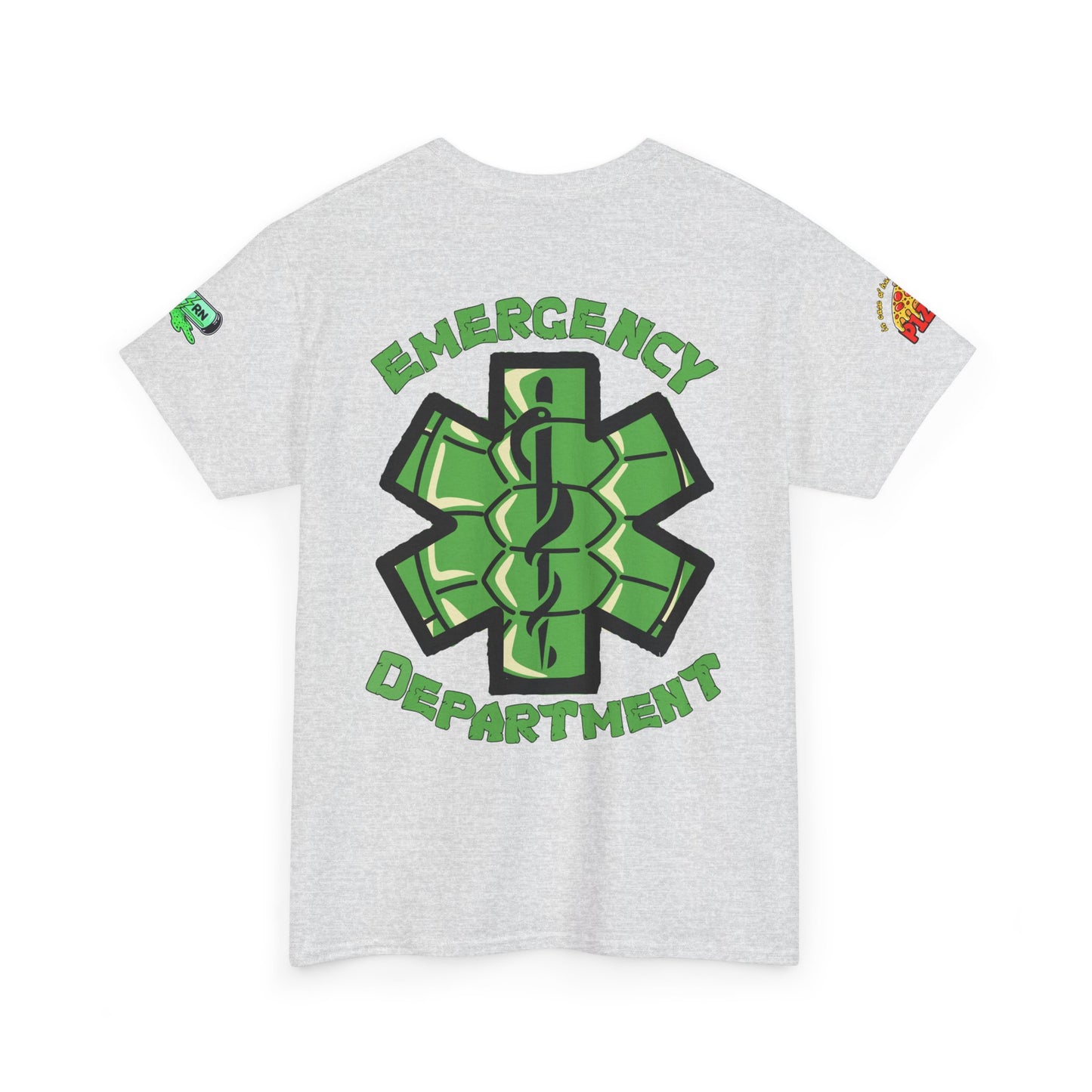 Pizza time, ER RN tee shirt nostalgic turtle power