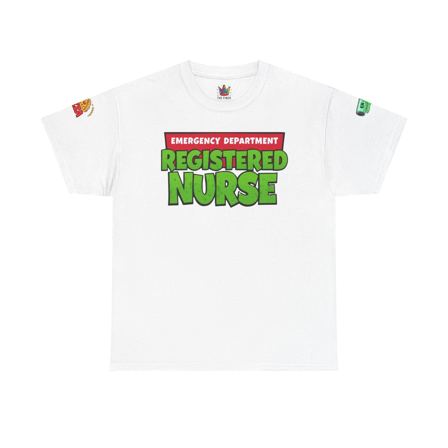 Pizza time, ER RN tee shirt nostalgic turtle power