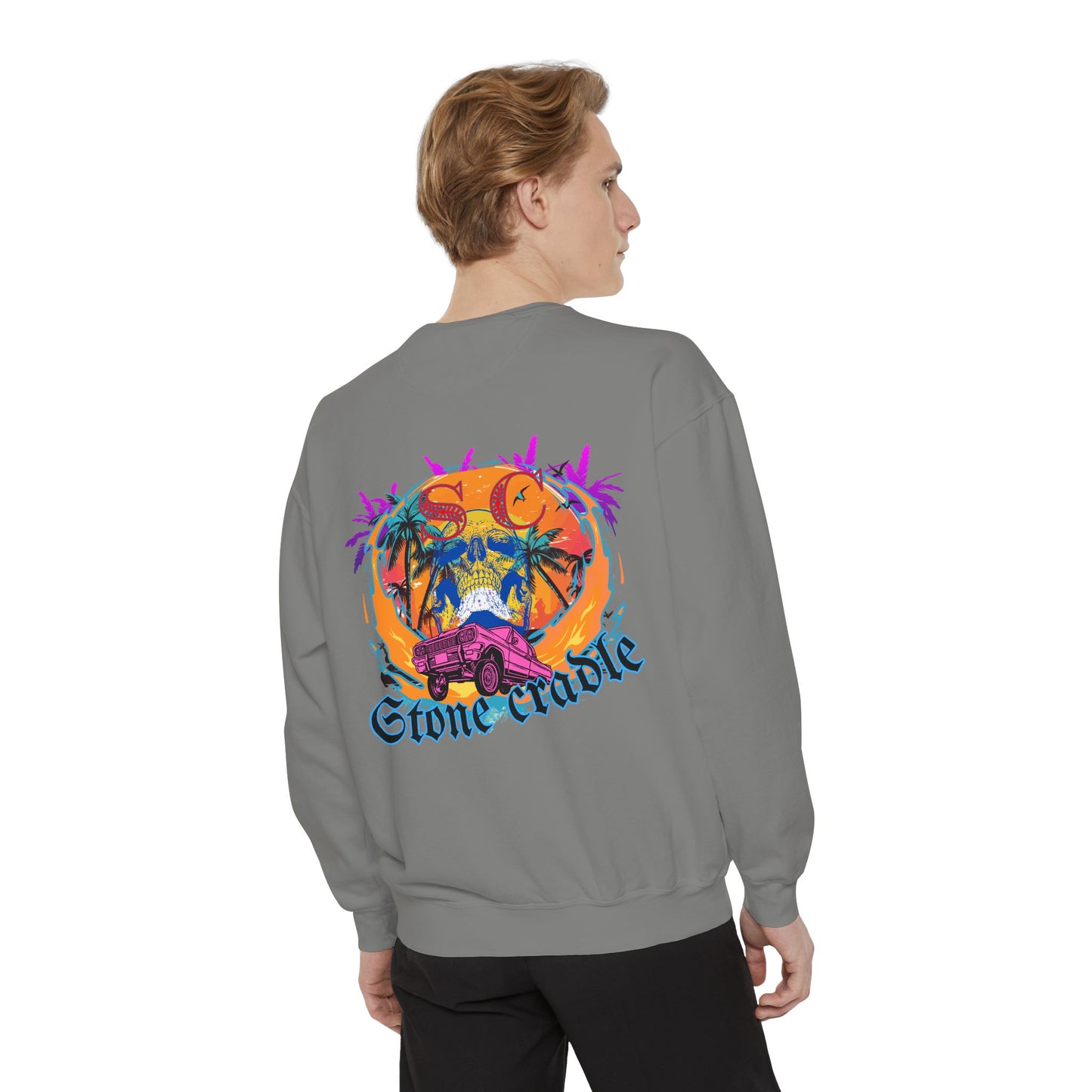 Unisex Garment-Dyed stone cradle sweat shirt