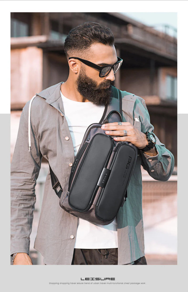 BANGE USB Technology Multifuctional Shoulder Bag for Men