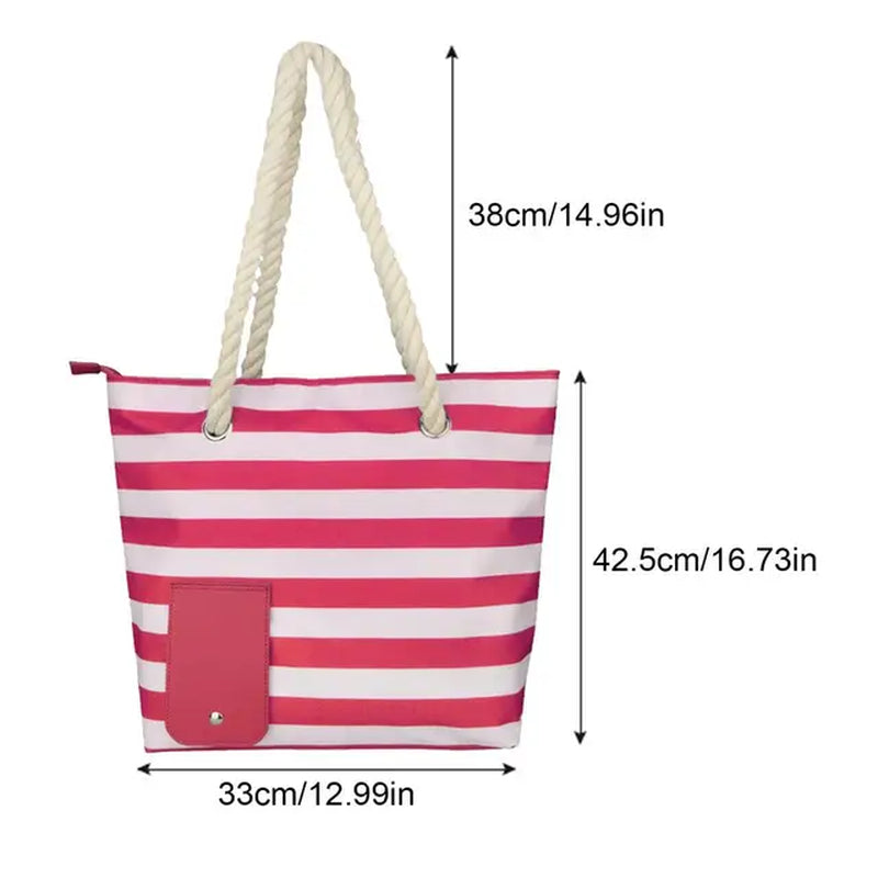 Wine Bag with Hidden Insulated Compartment Fashionable Casual Beach Tote Handbag for Women Outdoor Beaches