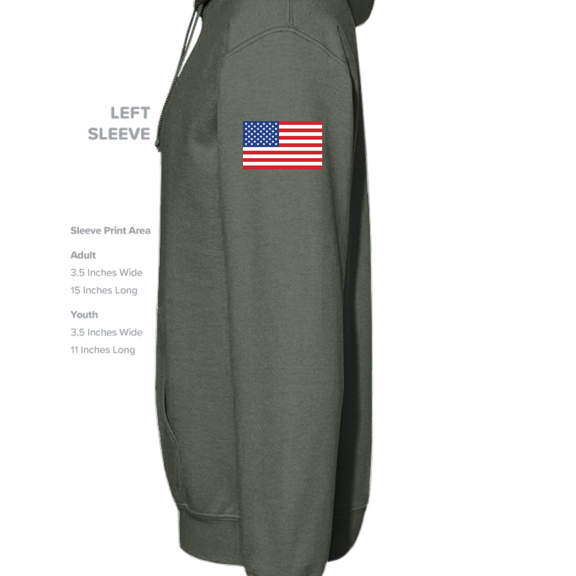 MILITARY GREEN - SLEEVE_LEFT