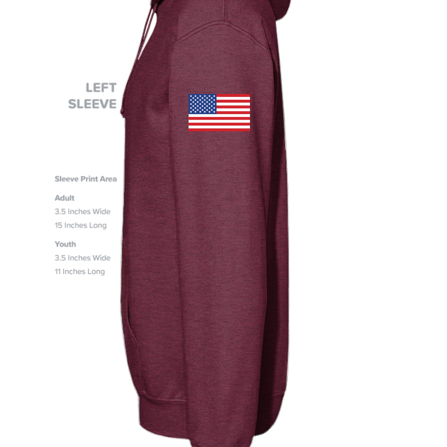 Heather Sport Dark Maroon - SLEEVE_LEFT